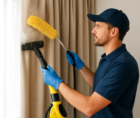 Trusted curtain steam cleaning technician Matty Curtain Cleaning eastgardens-nsw QLD